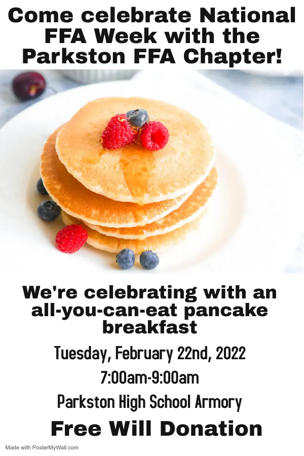 FFA Pancake Breakfast Information